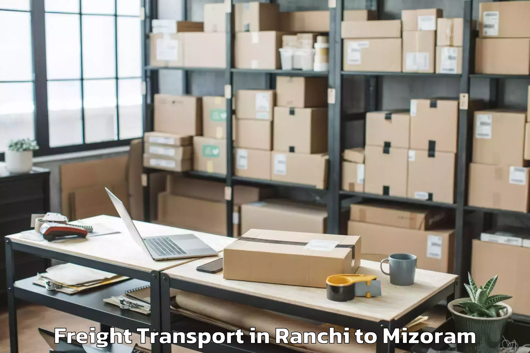 Hassle-Free Ranchi to Lunglei Freight Transport